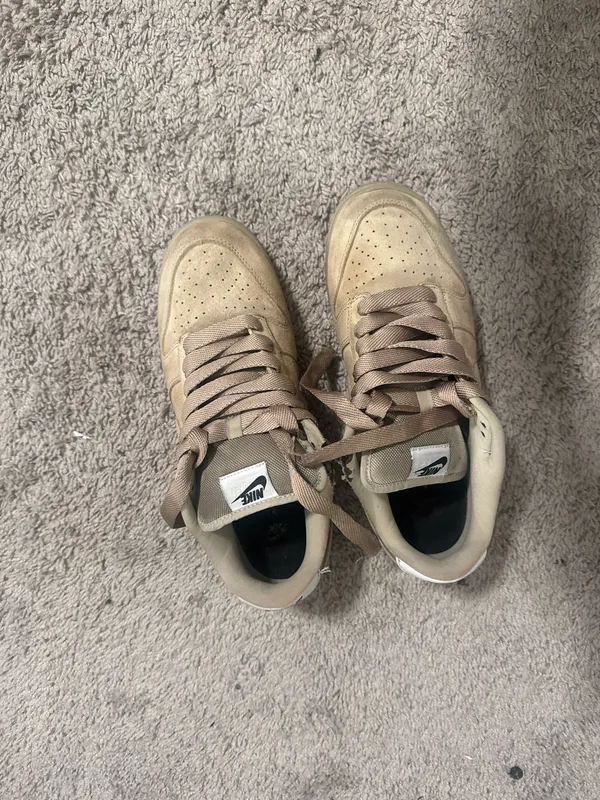 Brown and Cream Nike Dunks - Image 6