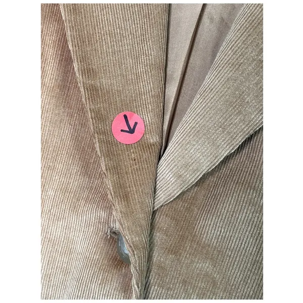 Vintage Banana Republic Blazer Womens 0 Brown Camel Corduroy Career Preppy Y2K - Image 4