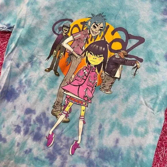 The Gorillaz Phase 1 Celebrity Take Down Rock Tie Dye size Small - Image 4