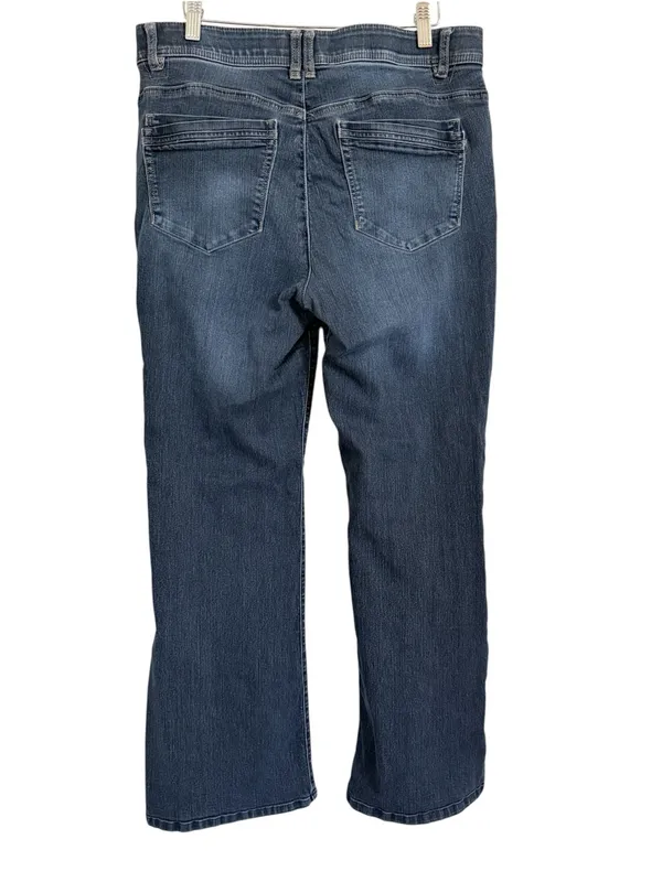 Democracy Ab Technology Jeans Women’s Size 12 Bootcut Flare Medium Wash Stretch - Image 4