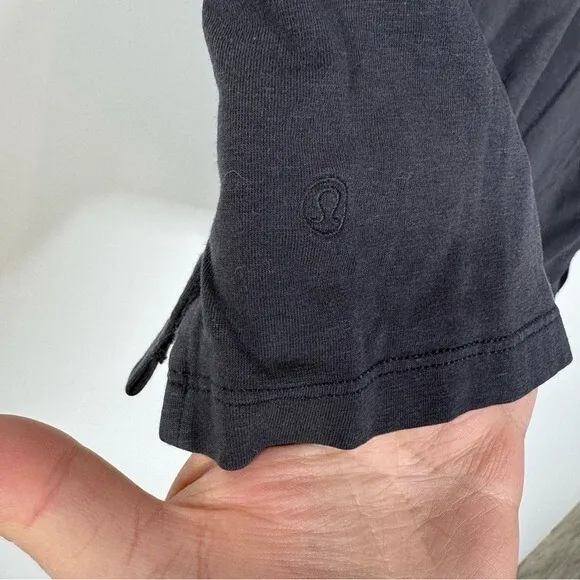 Lululemon Classic-Fit Cotton-Blend T-Shirt‎ Black - Image 5