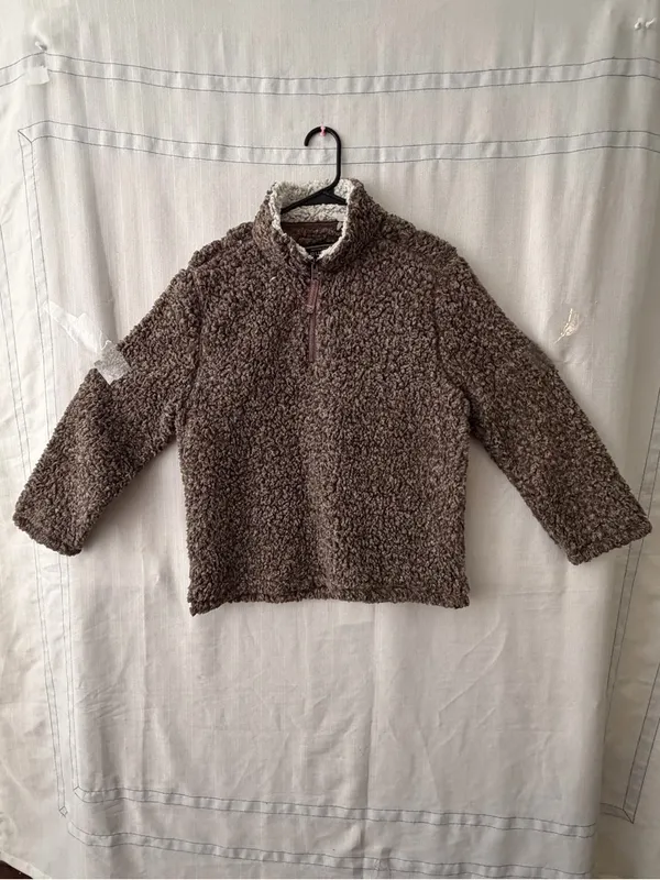True Grit Sherpa Fleece Quarter Unisex size L Zip Pullover Excellent(C48) - Image 4