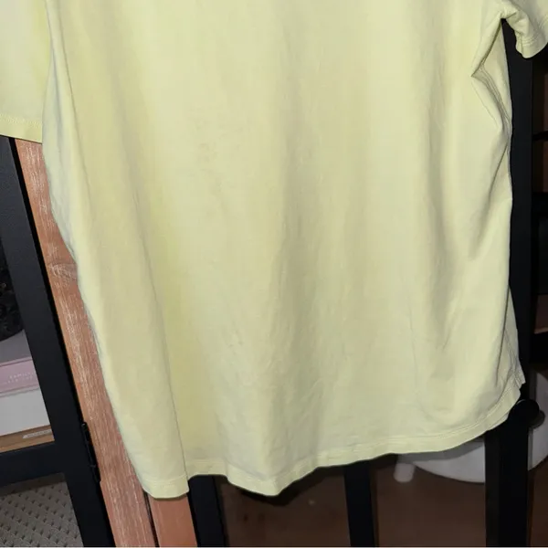 Lululemon Love Crew III tee short sleeve neck Lemon butter pastel Pima cotton - Image 6