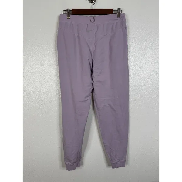 Nike Yoga Luxe Fleece Joggers Lavender Purple Sweatpants DN0936-530 Medium - Image 2