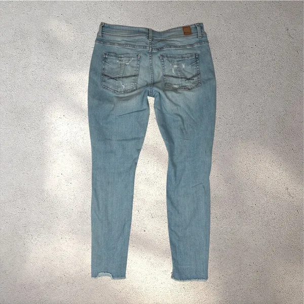 BKE Gabby Jeans Women’s 28 Light Wash Mid Rise Distressed Skinny Stretch ABK575A - Image 2