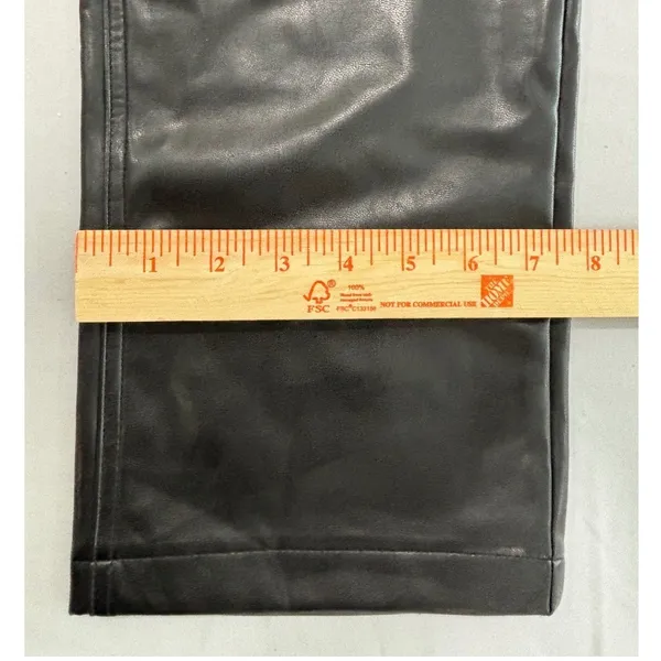 Abercrombie Curve Love 90s Straight Ultra High Rise Vegan Leather Pants 6S‎ - Image 8