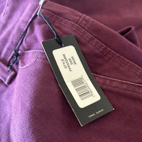 NWT Dickies Duck Canvas trousers in burgundy - Image 6