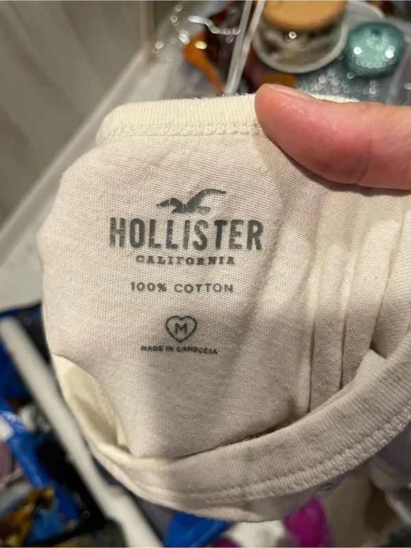 Cute Hollister crop New Mexico cap sleeve baby t-shirt scoop neck - Image 2