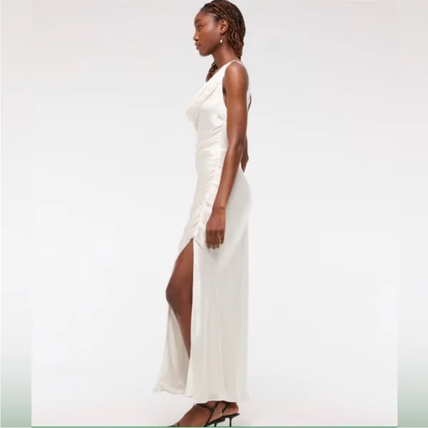 NWT Abercrombie & Fitch Cowl Neck Draped Maxi Dress Sz S - Image 3