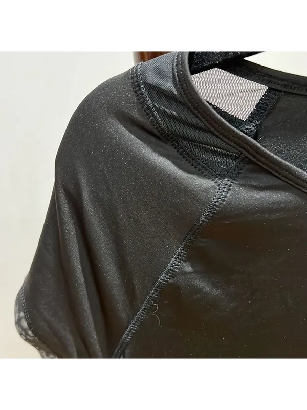 APANA Black Short Sleeve Athletic Shirt - Image 3