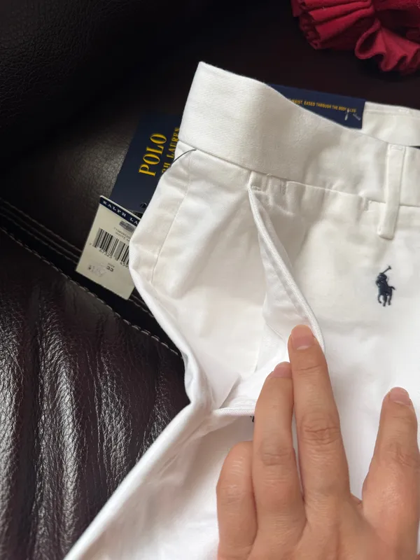 NWT Polo Ralph Lauren All Over Pony Classic Fit 9" White Blue Short SZ 33W/34W - Image 8