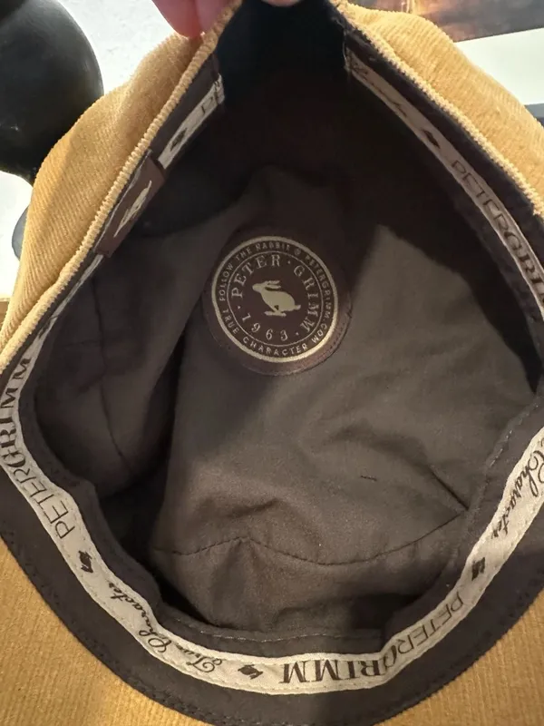 Peter Grimm Corduroy Baker Boy Hat with Anchor Detail - Image 7