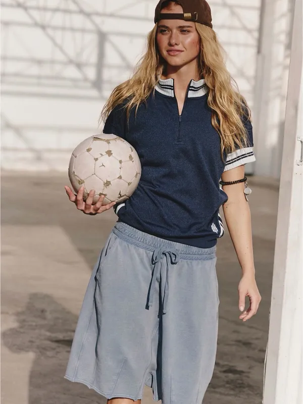 XS Free people movement all or nothing tee- navy blue combo NWT $78 - Image 3