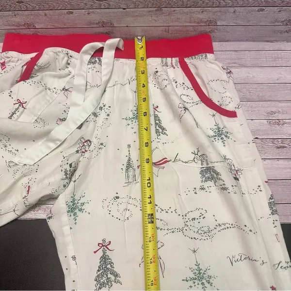 Victoria's Secret Women’s Pajama Bottoms with Pink and White XS - Image 6