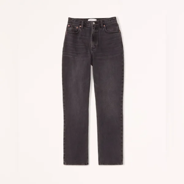 Abercrombie 90s Straight Jean Curve Love Ultra High Rise Jean Size 25 (0 Reg) - Image 5