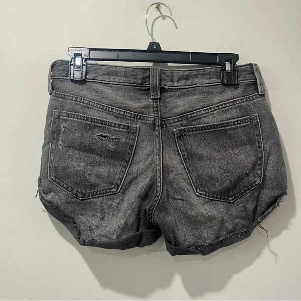 Free People We the Free Jean Shorts Button‎ Fly Distressed Women's Size 2… - Image 4