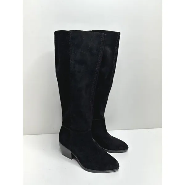 Naturalizer Fae Women Size‎ 5 Suede Black High Knee Heeled Boots - Image 2