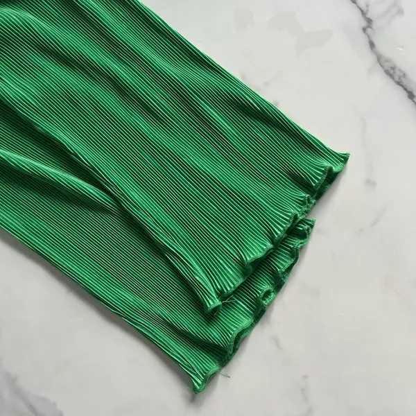 Peppermayo Soho Chic Pleated Shirt Dress Jade Green Sz 8 - Image 10
