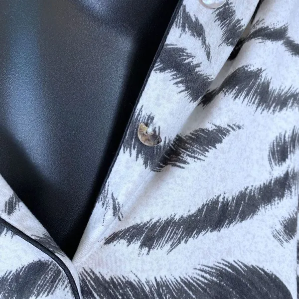 Flora Nikrooz Women’s Zebra Print Pajama Set - Image 10