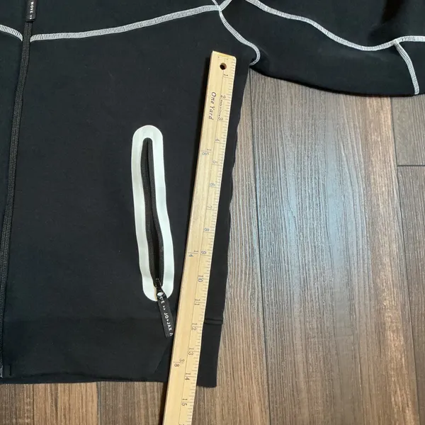 Jo+Jax Empowered Dance Academy Zip Hoodie Black Contrast Stitch Large Activewear - Image 5