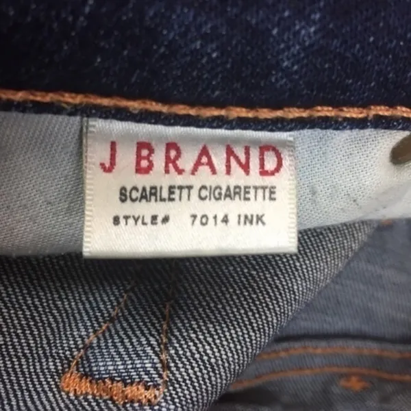 J Brand Dark‎ Blue INK Scarlett Cigarette Jeans - Image 7