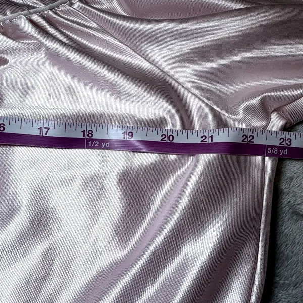 Vintage Jessica Alexander Womens Size XL Pink Satin Nightgown Embroidered Lace - Image 8