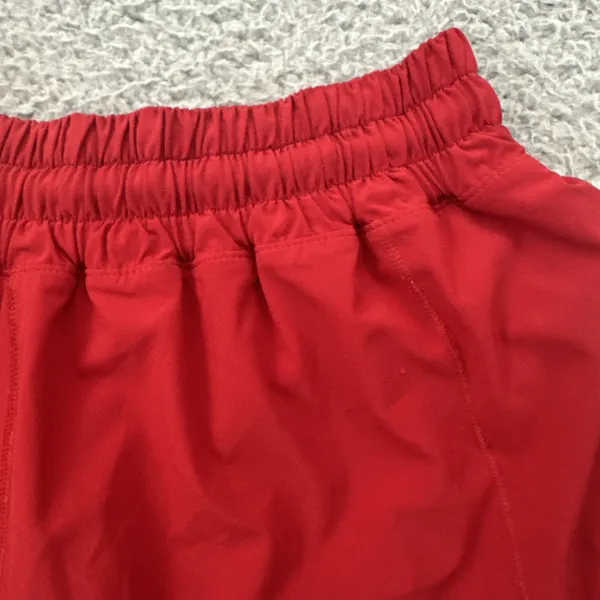 Lululemon Hotty Hot Shorts Low Rise 4" Dark Red Athletic Athleisure Women's 6 - Image 3