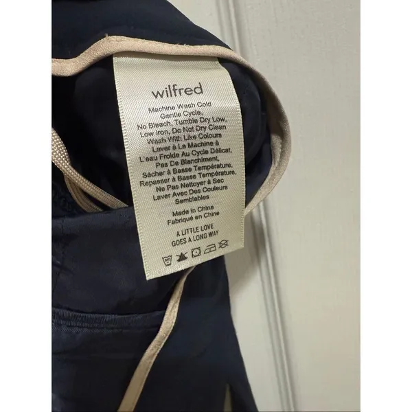Aritzia Wilfred tie front cropped trouser pants size 10 - Image 5