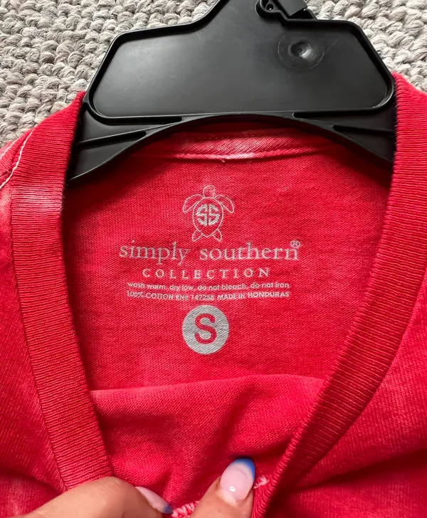 Simply Southern T-Shirt Red, White, and Blue Small - Image 3