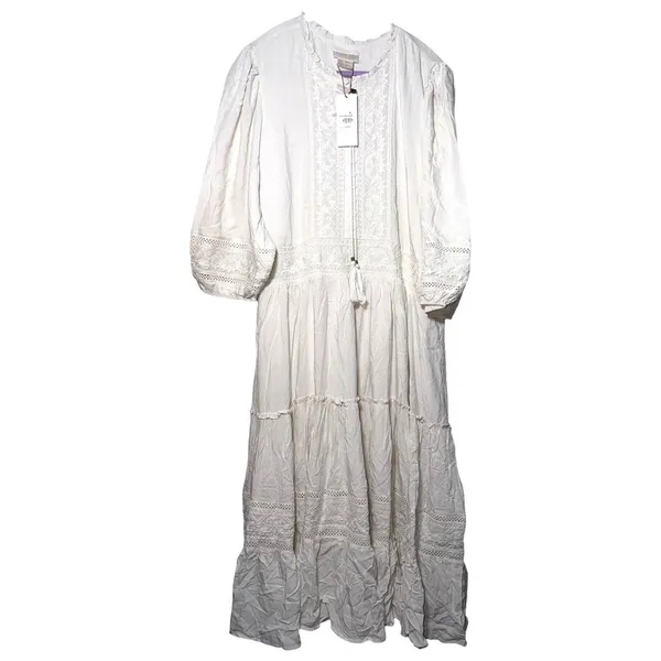 Starling Reine Maxi Emb Bloom Dress Cream Embroidered Boho Cottagecore‎ Size 20 - Image 2
