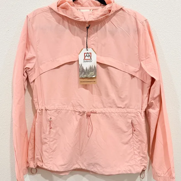 Avalanche Pink Lightweight Hooded Windbreaker Jacket • Zip Pockets • Size S - Image 7
