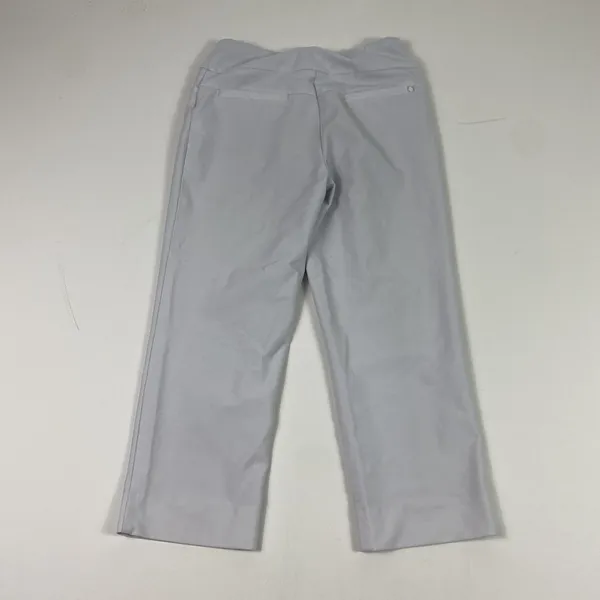 Athleta Pants Womens 12 Gray Straight Leg Pull On‎ Ankle Cropped Stretch Yoga - Image 2