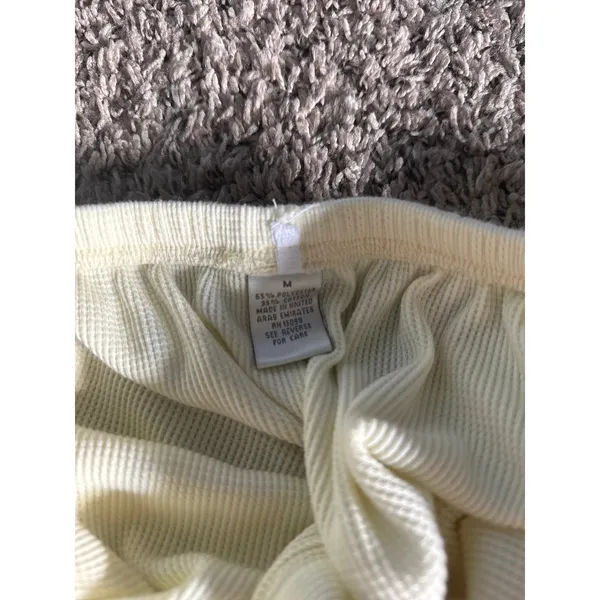 Ashley Stewart Women's Yellow Waffle Knit 2pc Pajama set Size Medium‎ - Image 10