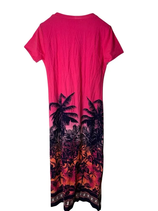 Tommy Bahama ombre palm long t shirt dress women's size XL NEW WITH TAGS - Image 3