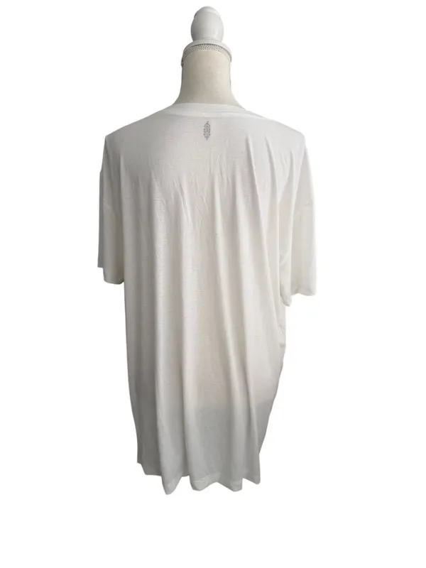 FREE PEOPLE Movement White Tunic Lightweight Tee Size XS NEW NWT - Image 7