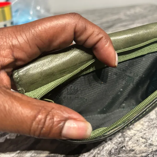 Green Women's Danielamoda wallet genuine Leather Vera Pelle - Image 11
