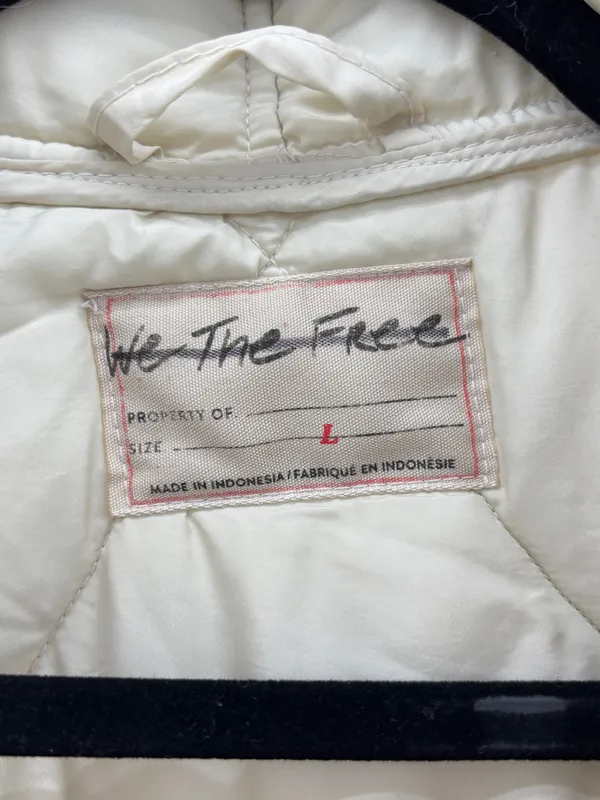 Free People Joanna Maxi Puffer Jacket Almond Milk - Image 8