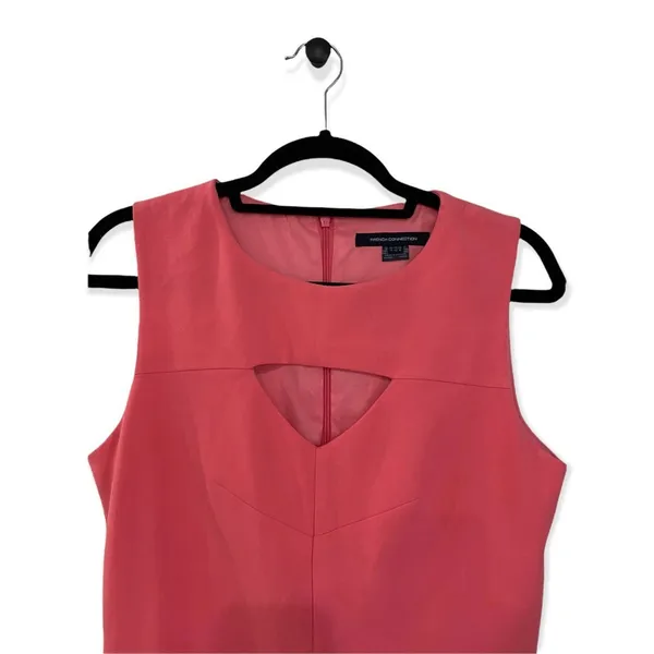 French Connection Cutout Dress in Coral , Size 10​​​​​​ - Image 3