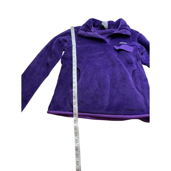 Patagonia Re-Tool Snap-T Fleece Pullover Purple Womens Small 25442 - Image 5