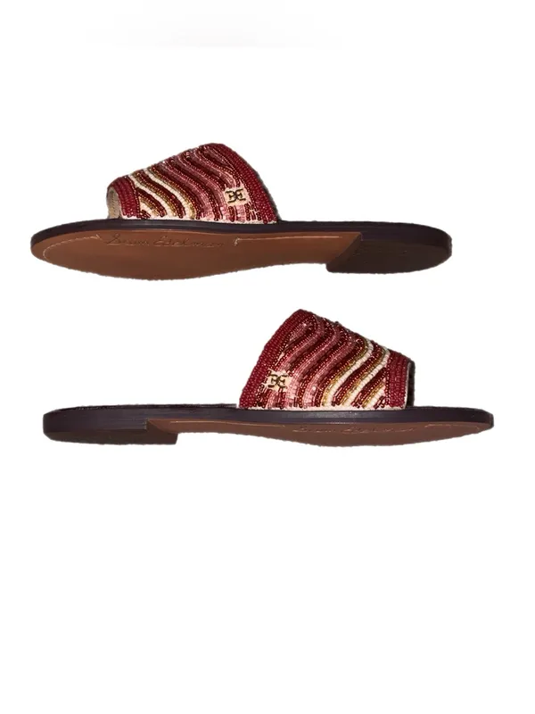 Sam Edelman Gallie Beaded Slide Sandal in Sunset Multi Size 7.5 New In Box - Image 6