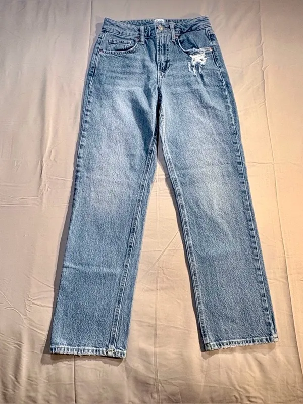 💥BDG Urban Outfitters Straight Skinny Ankle Distressed Light Wash Jeans 27💛 - Image 3