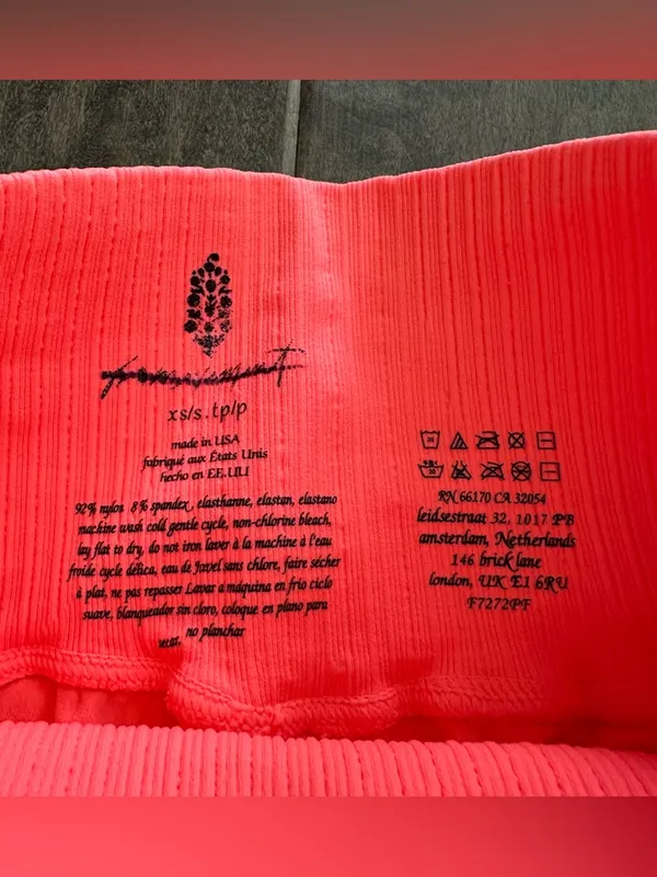 FP Movement Good Karma Flare Leggings Coral Pink - Image 5