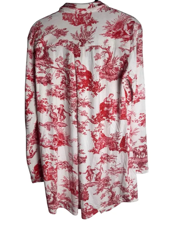 The Cat’s Pajamas Pima Knit Night Shirt Idle Hours White S NWOT - Image 4