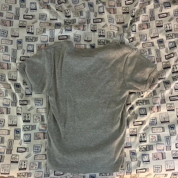 A cute tight tee Gray - Image 5