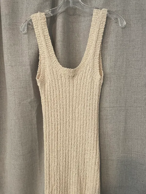 VICI | Desert Moon Ribbed Midi Dress | M - Image 9