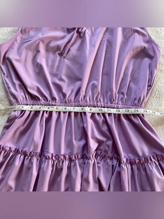 Lilac Sleeveless Ruffle Dress size XL - Image 11