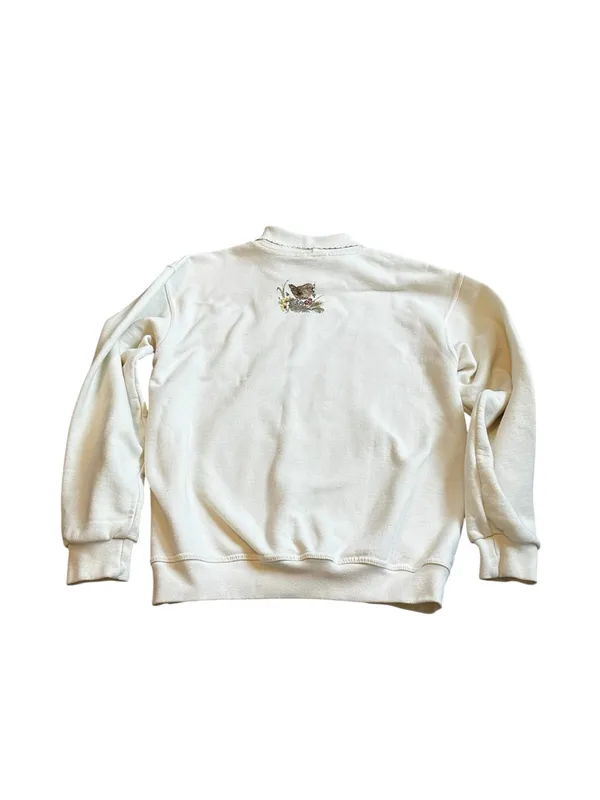 Vintage Northern Reflections Cream Grandma Collared Sweatshirt Cottagecore 90s - Image 7