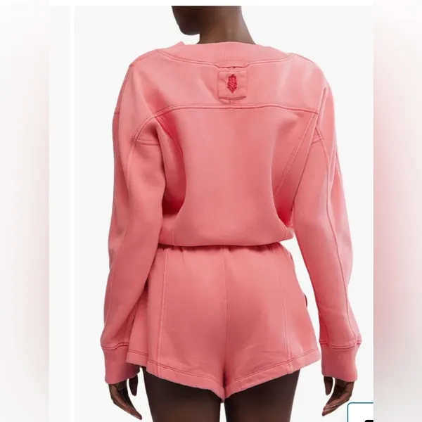 FREE PEOPLE MOVEMENT INTERCEPT ROMPER in Hibiscus NWOT - Image 2