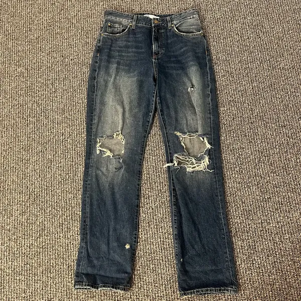 Zara Distressed Boyfriend Jeans - Image 2