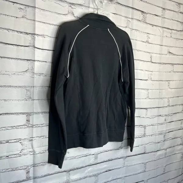 The North Face Women’s XL Fleece Softshell Full-Zip Pullover Jacket Black White - Image 10
